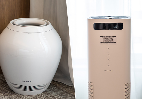 BALMUDA Air Purifier・Humidifier（Only in the Deluxe Twin room）